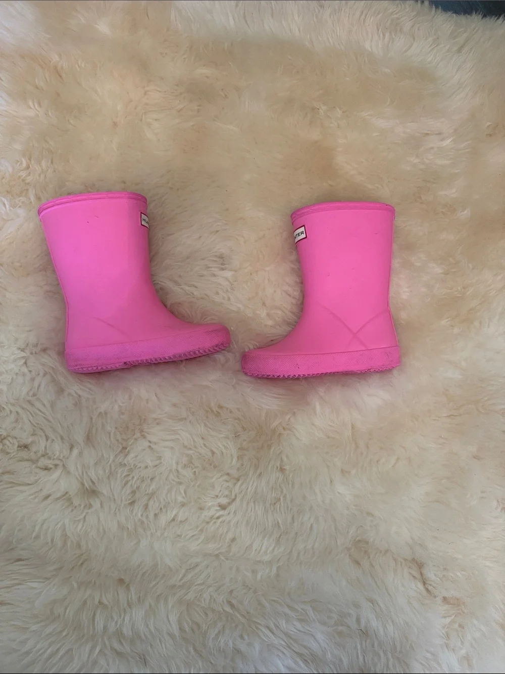 Hunter Kids Bright Pink Original Rain Boots